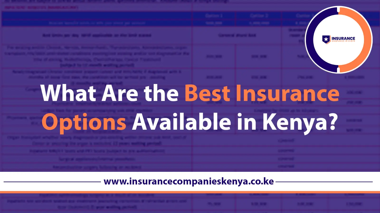 What Are the Best Insurance Options Available in Kenya?